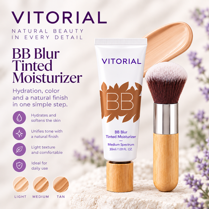 the buffer™ duo — blur brush + tinted moisturizer